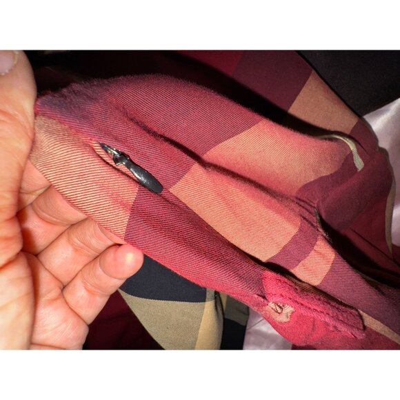 Checked Plaid Long-Sleeve Button-Up Dress‎ Collar Childrens Size Large Preppy - Picture 5 of 5